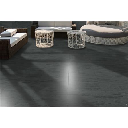 GUOCERA FLOORTILE 60X60CM MICROSTEP SYRIO YR8031CM ANTHRACITE 1.44M2