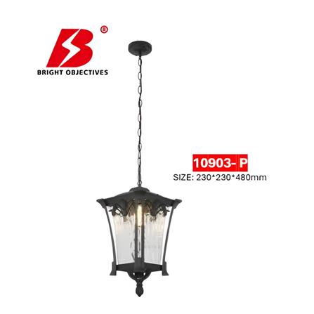 PRE-ORDER BRIGHT OBJECTIVES PENDANT OUTDOOR LAMP 10903/P 480MM E27 BLACK