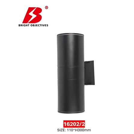 PRE-ORDER BRIGHT OBJECTIVES WALL OUTDOOR 16202/2 E27 300MM BLACK