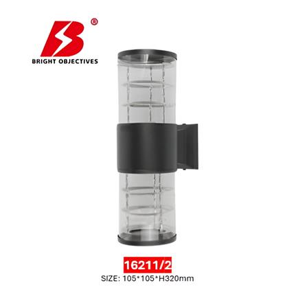 BRIGHT OBJECTIVES WALL OUTDOOR 16211/2 E27 32CM BLACK