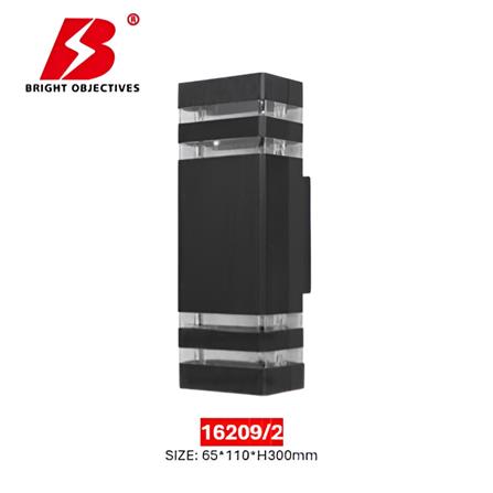 PRE-ORDER BRIGHT OBJECTIVES WALL OUTDOOR 16209/2 E27 150MM BLACK