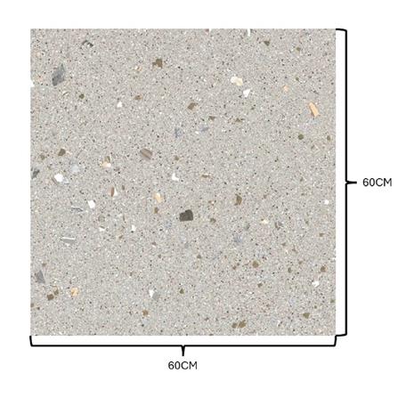 GUOCERA FLOORTILE 60X60CM MICROSTEP CANDY YR350CM GREY 1.44M2