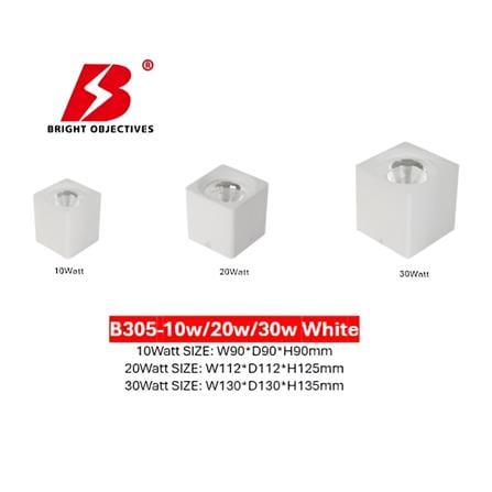 PRE-ORDER BRIGHT OBJECTIVES SURFACE EYEBALL LED B-305-10W 3000K WHITE