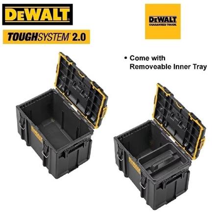 DEWALT 22" TOUGH SYSTEM 2.0 LARGE TOOLBOX (59.95L) (WATER RESISTANT) DWST08400