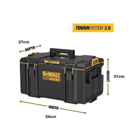 DEWALT 22" TOUGH SYSTEM 2.0 LARGE TOOLBOX (43.45L) (WATER RESISTANT) DWST08300