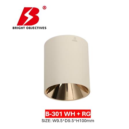 PRE-ORDER BRIGHT OBJECTIVES SURFACE EYEBALL B301 GU10 WHITE ROSE GOLD