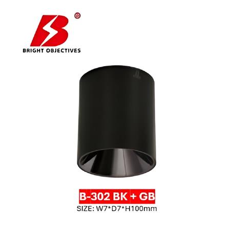 PRE-ORDER BRIGHT OBJECTIVES SURFACE EYEBALL B302 GU10 BLACK GLOSS BLACK