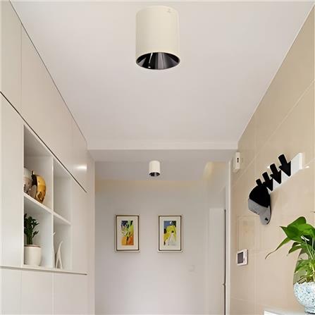 PRE-ORDER BRIGHT OBJECTIVES SURFACE EYEBALL B302 GU10 WHITE GLOSS BLACK