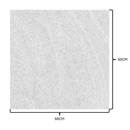 GUOCERA FLOORTILE 60X60CM MICROSTEP PETRA YR351AM 1.44M2 WHITE