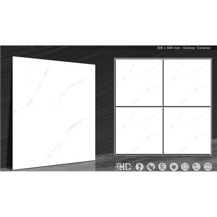 TARA FLOORTILE 60X60CM 10.6241-WHITE 1.44M2