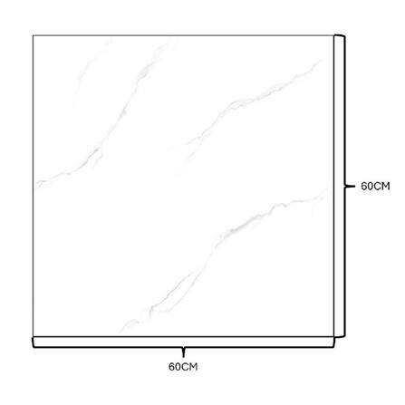 TARA FLOORTILE 60X60CM 10.6241-WHITE 1.44M2