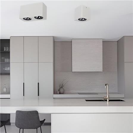 PRE-ORDER BRIGHT OBJECTIVES SURFACE EYEBALL B303-2 GU10 WHITE GLOSS BLACK