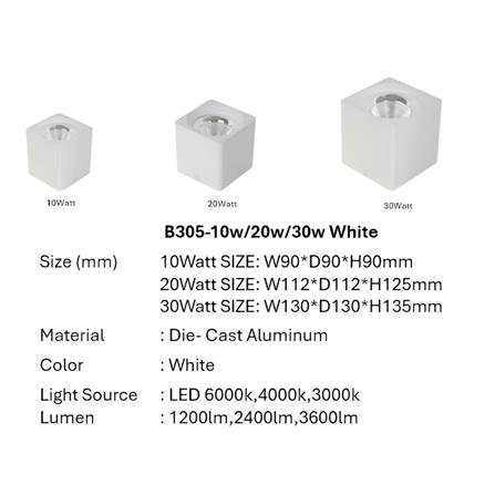 PRE-ORDER BRIGHT OBJECTIVES SURFACE EYEBALL LED B-305-10W 4000K WHITE