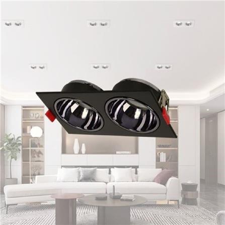 PRE-ORDER BRIGHT OBJECTIVES  EYEBALL B307-2 GU10 BLACK GLOSS BLACK