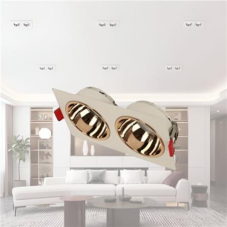 PRE-ORDER BRIGHT OBJECTIVES  EYEBALL B307-2 GU10 WHITE ROSE GOLD