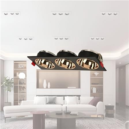 PRE-ORDER BRIGHT OBJECTIVES  EYEBALL B307-3 GU10 BLACK ROSE GOLD