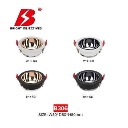 PRE-ORDER BRIGHT OBJECTIVES  EYEBALL B306 GU10 BLACK ROSE GOLD