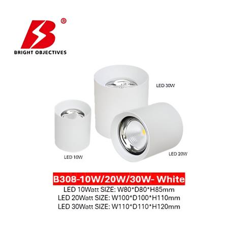 PRE-ORDER BRIGHT OBJECTIVES SURFACE EYEBALL LED B-308-30W 3000K WHITE