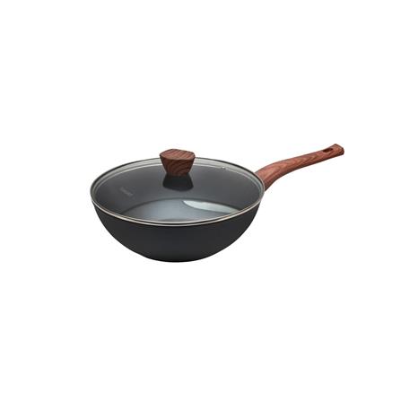 FUKURO KANZEN FORGED NON-STICK WOK PAN 28CM WITH LID