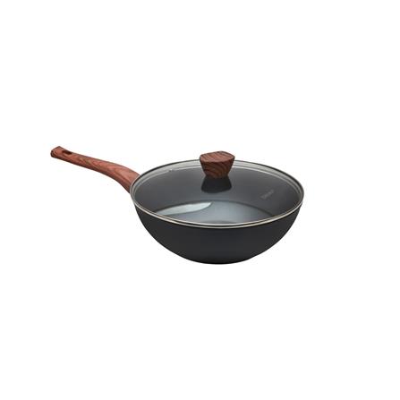 FUKURO KANZEN FORGED NON-STICK WOK PAN 28CM WITH LID
