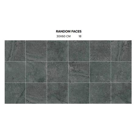 GUOCERA FLOORTILE  30X60CM P-COURTYARD SSR345D ANTRACITE 1.44M2