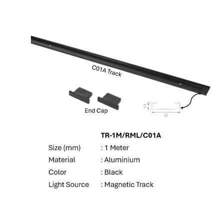 CIELO MAGNETIC TRACK TR-2M/RML/C01A 2METER BLACK