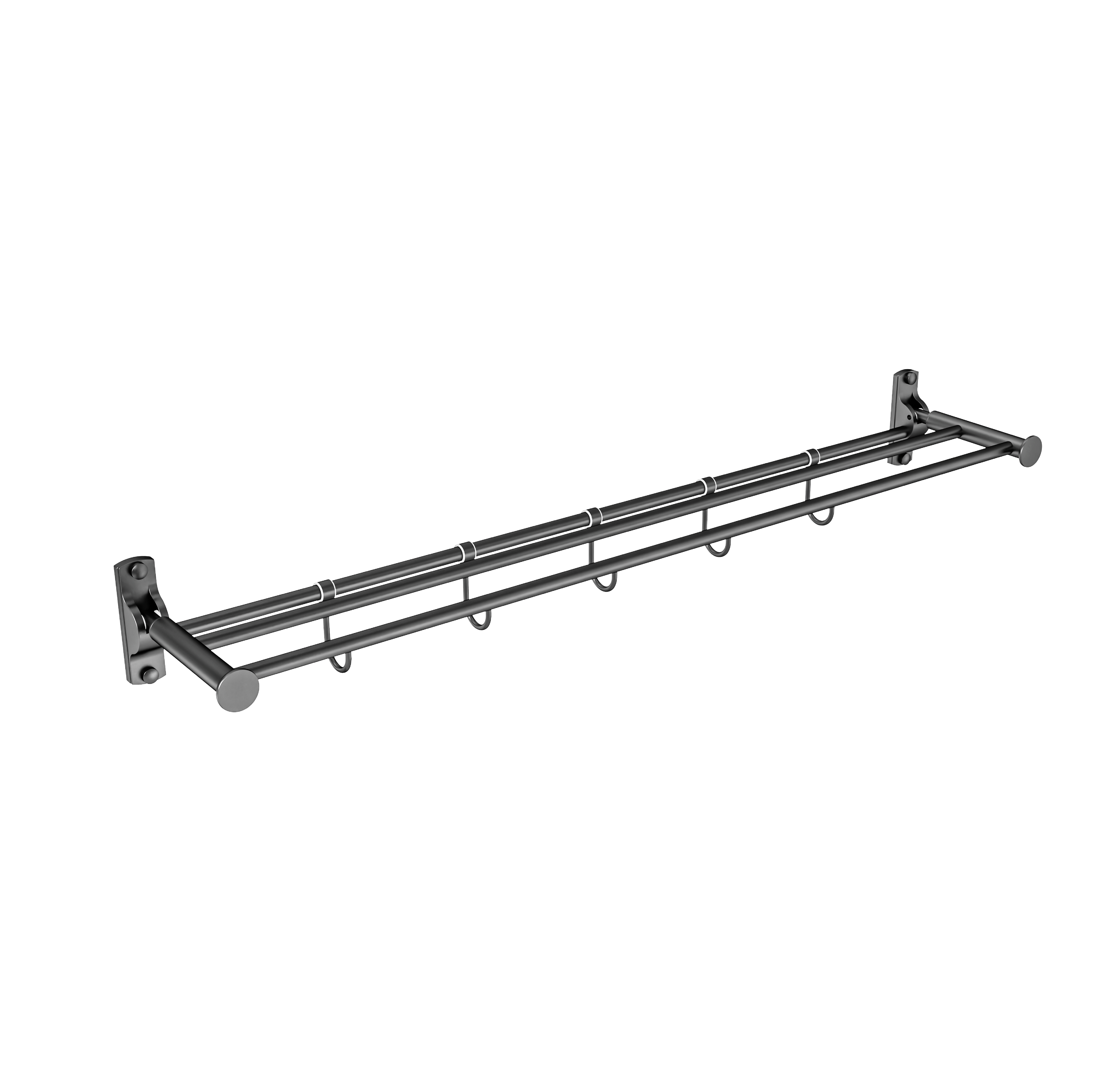 SORENTO TOWEL BAR DOUBLE SRT756-32-GM GUN METAL