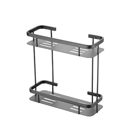CABANA DOUBLE SHELF CB782-GM GUN METAL