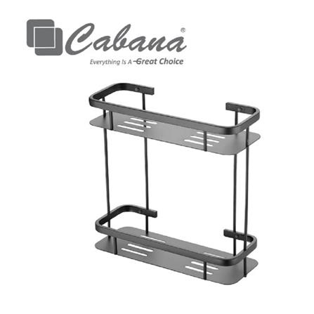 CABANA DOUBLE SHELF CB782-GM GUN METAL