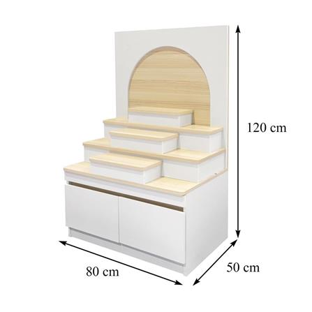 BUDDHA ALTAR CABINET FURDINI PSP-9357 PEARL 80CM PINE OAK/WHITE [EXCLUSIVE FROM HOMEPRO THAILAND]