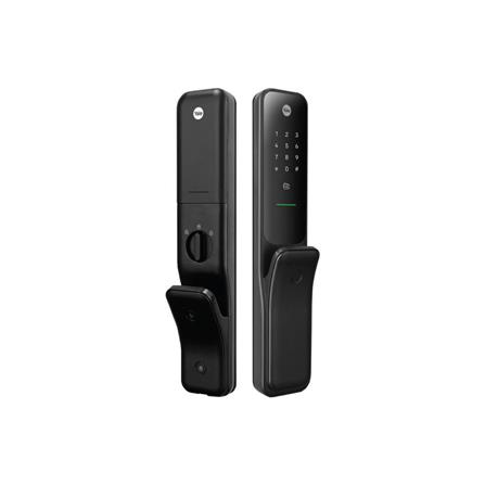 YALE PUSH & PULL MORTISE LOCK KYRA PRO MATTE BLACK C/W YALE CONNECT BRIDGE