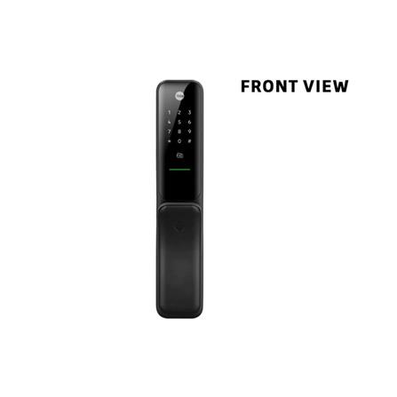 YALE PUSH & PULL MORTISE LOCK KYRA PRO MATTE BLACK C/W YALE CONNECT BRIDGE