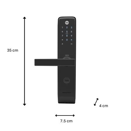 YALE ELECTRONIC MORTISE LOCK YDM3115V MATTE BLACK