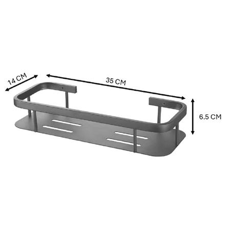 CABANA SHELF CB474-GM GUN METAL STAINLESS STEEL