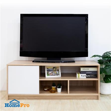 TV STAND FURDINI SETH 120CM WHITE OAK/WHITE [EXCLUSIVE FROM HOMEPRO THAILAND]