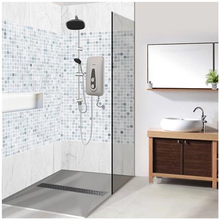 JOVEN SHOWER HEATER DC PUMP WITH RAIN SHOWER SB11iP DARK GREY