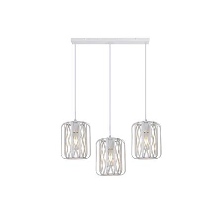 BRIGHT OBJECTIVES PENDANT LAMP 14116/3L WH WHITE 60CM