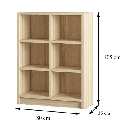 3-TIER SHELVING UNIT WITH 6 COMPARTMENTS FURDINI KEEPER PINE OAK [EXCLUSIVE FROM HOMEPRO THAILAND]