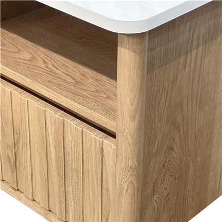 NIGHTSTAND FURDINI TERRA 48CM OAK/MARBLE [EXCLUSIVE FROM HOMEPRO THAILAND]