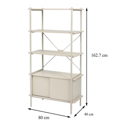 5-TIER SHELVING UNIT FURDINI SECA BS-1741MH 80CM CREAM [EXCLUSIVE FROM HOMEPRO THAILAND]