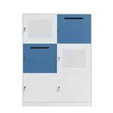 STEEL CABINET WITH 6 DOORS FURDINI KULLEN FYD-BBY004 WHITE/LIGHT BLUE [EXCLUSIVE FROM HOMEPRO THAILAND]