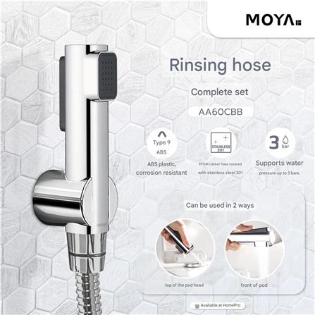 MOYA RINSING SPRAY SET AA60CBB BLACK CHROME