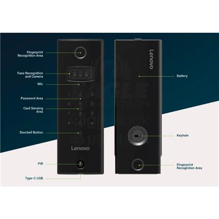 LENOVO SMART LOCK U3 PRO - BLACK