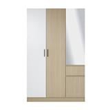 WARDROBE WITH 2 DOORS FURDINI PROGRET 120CM OAK/WHITE