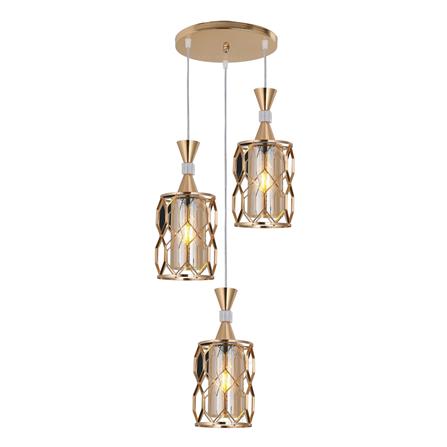 RIGHT OBJECTIVES PENDANT LAMP 16537-3R GOLD 35CM