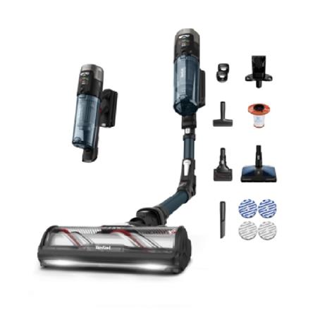 TEFAL STICK VACUUM+MOP TY9AD3 150AW 0.65L RUNTIME 60MINUTES