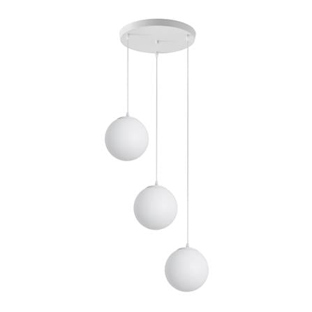 BRIGHT OBJECTIVES PENDANT LAMP  13575-3R WHITE 30CM