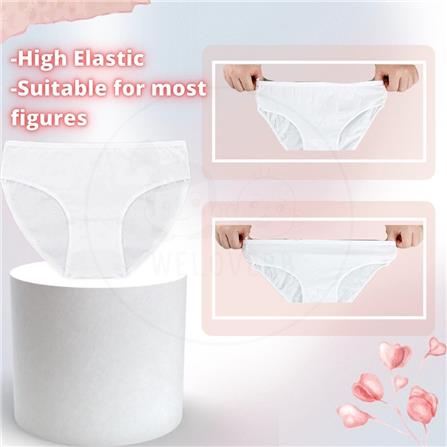 KLEENZPRO 100% COTTON DISPOSSABLE UNDERWEAR (WOMEN) - XL