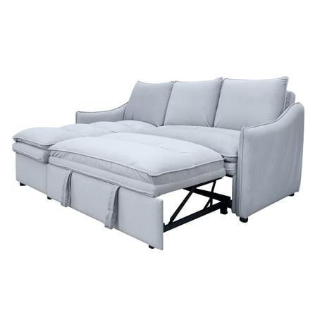 LEFT-HAND FACING L-SHAPED SOFA FURDINI MARCEL PET FRIENDLY GREY [EXCLUSIVE FROM HOMEPRO THAILAND]