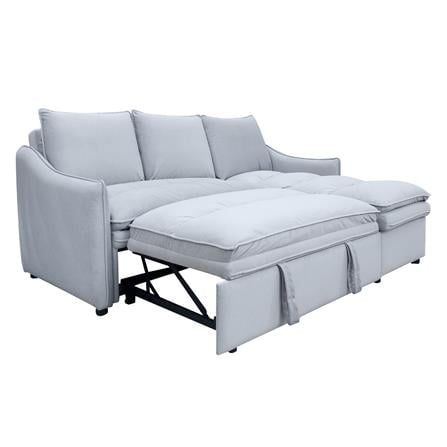 RIGHT-HAND FACING L-SHAPED SOFA FURDINI MARCEL PET FRIENDLY GREY [EXCLUSIVE FROM HOMEPRO THAILAND]